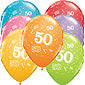 50th A-Round Birthday Balloons