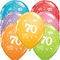 70th A-Round Birthday Balloons