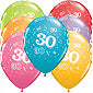 30th A-Round Birthday Balloons