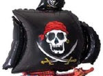 SUPER SHAPE LOOSE PIRATE SHIP BLACK