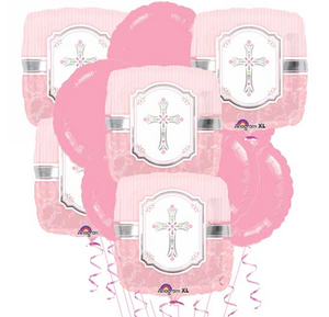Girls Communion Balloon Bouquet (5)