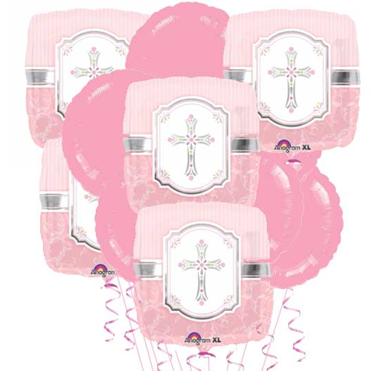 Girls Communion Balloon Bouquet (5)