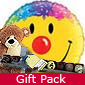 Smiley Face Balloon, Teddy and Chocolates Gift
