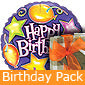 Birthday Balloon Gift Pack by Post - Stars and Balloons