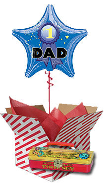 Balloon and Chocolate Tools Gift for Dad