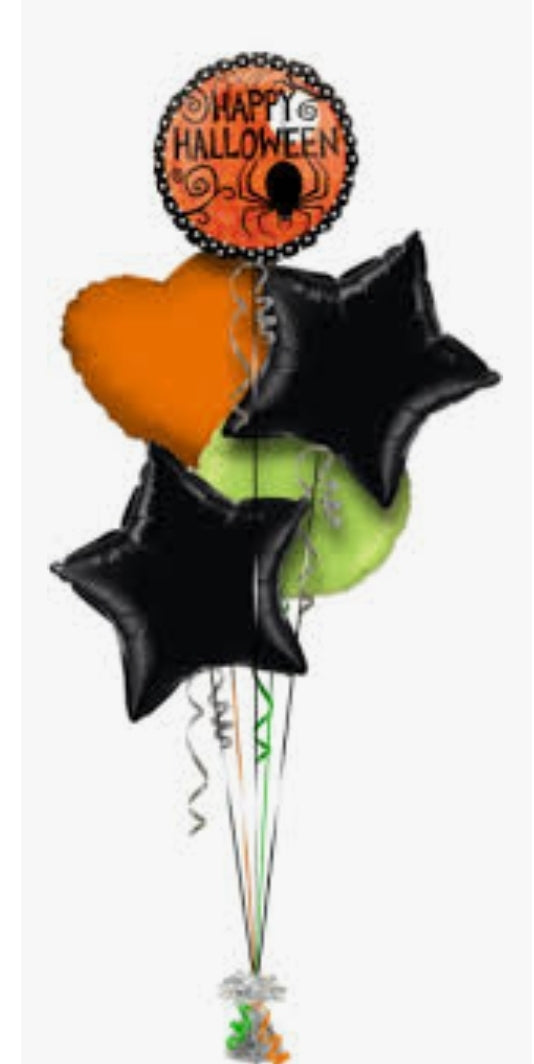 Halloween Balloon Bouquet (5 Balloons)