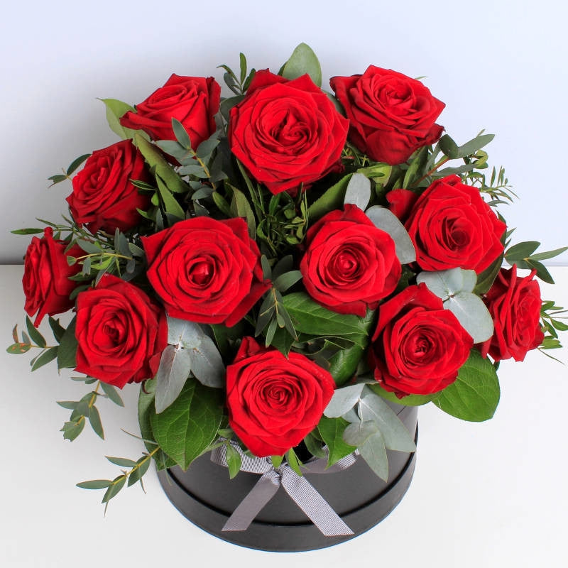 Valentines Roses Hat Box