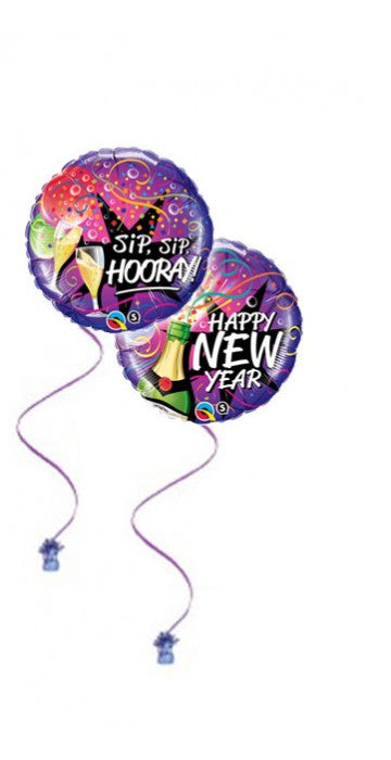 Happy New Year 18 Foil Balloon