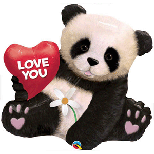 Big! Giant Panda Bear Love Mylar Balloon 34