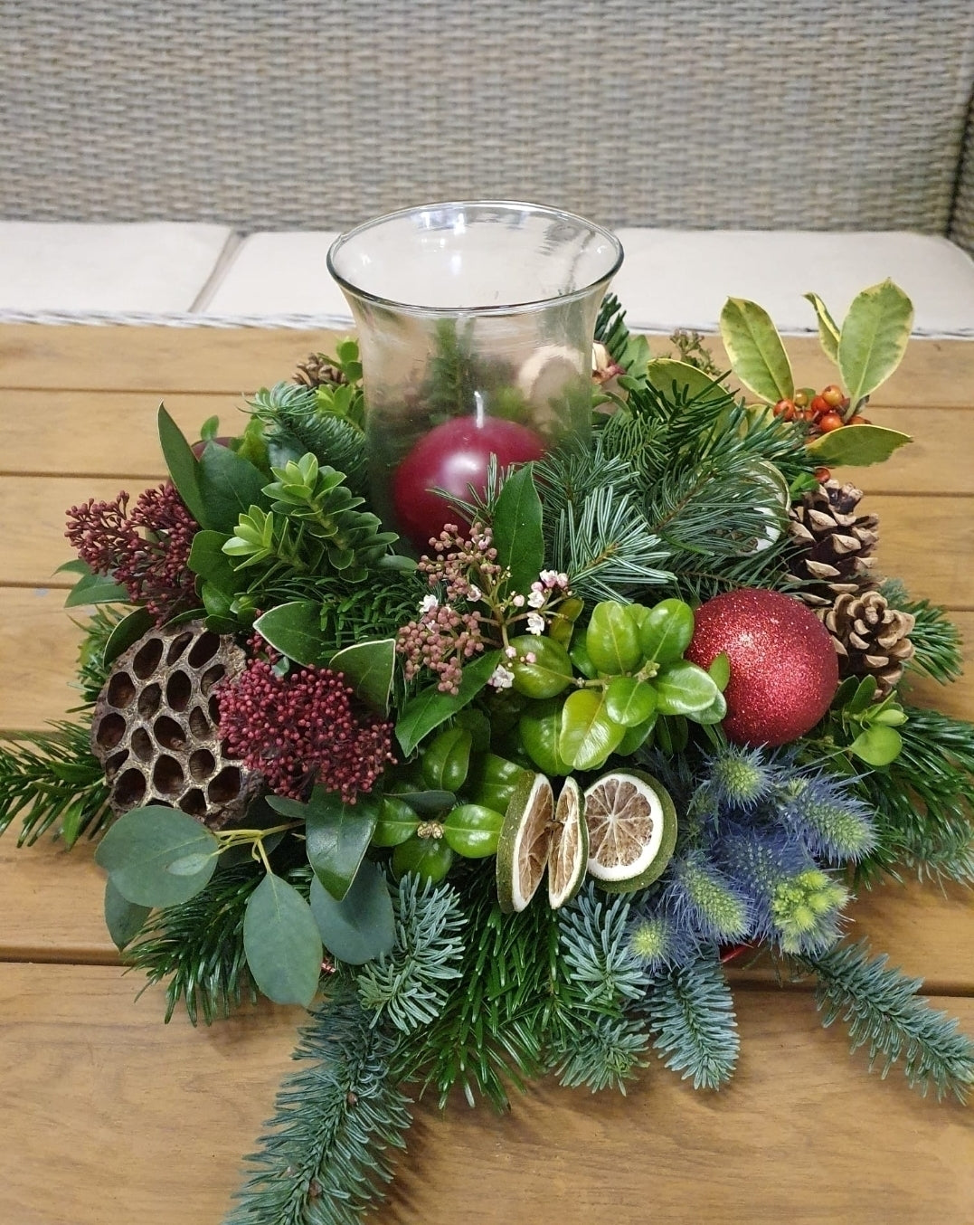 Winter Forest Lantern Centrepiece