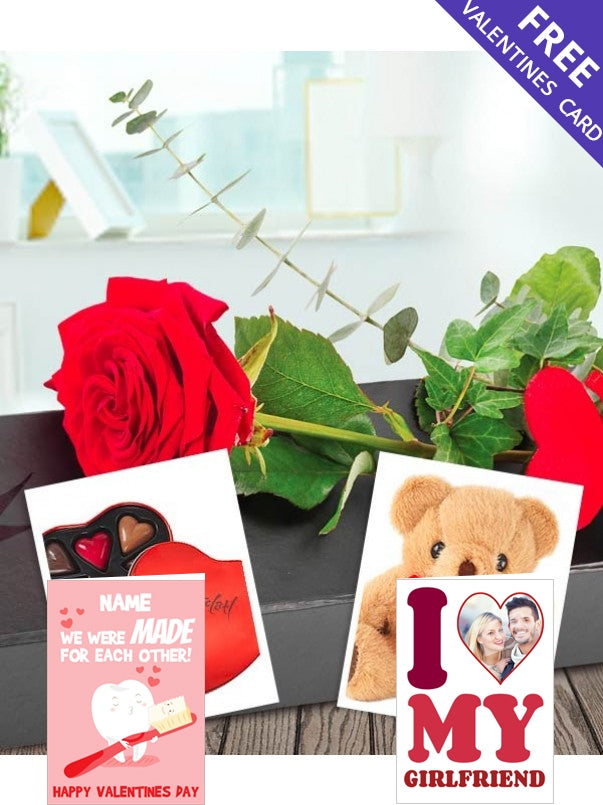 Single Rose Bundle In Vase