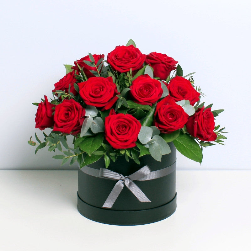 Valentines Roses Hat Box