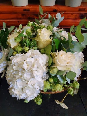 Rose & Hydrangea Ice Bouquet In Vase