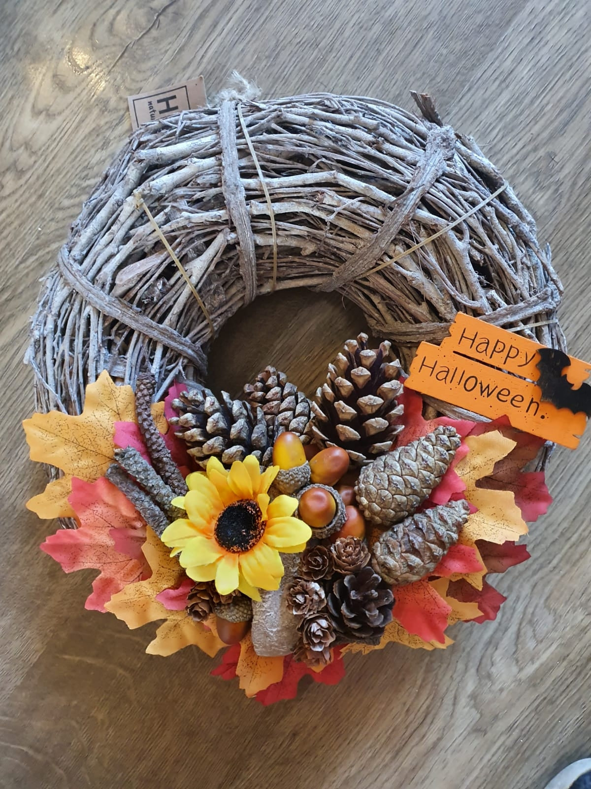 Wicker Halloween Wreath