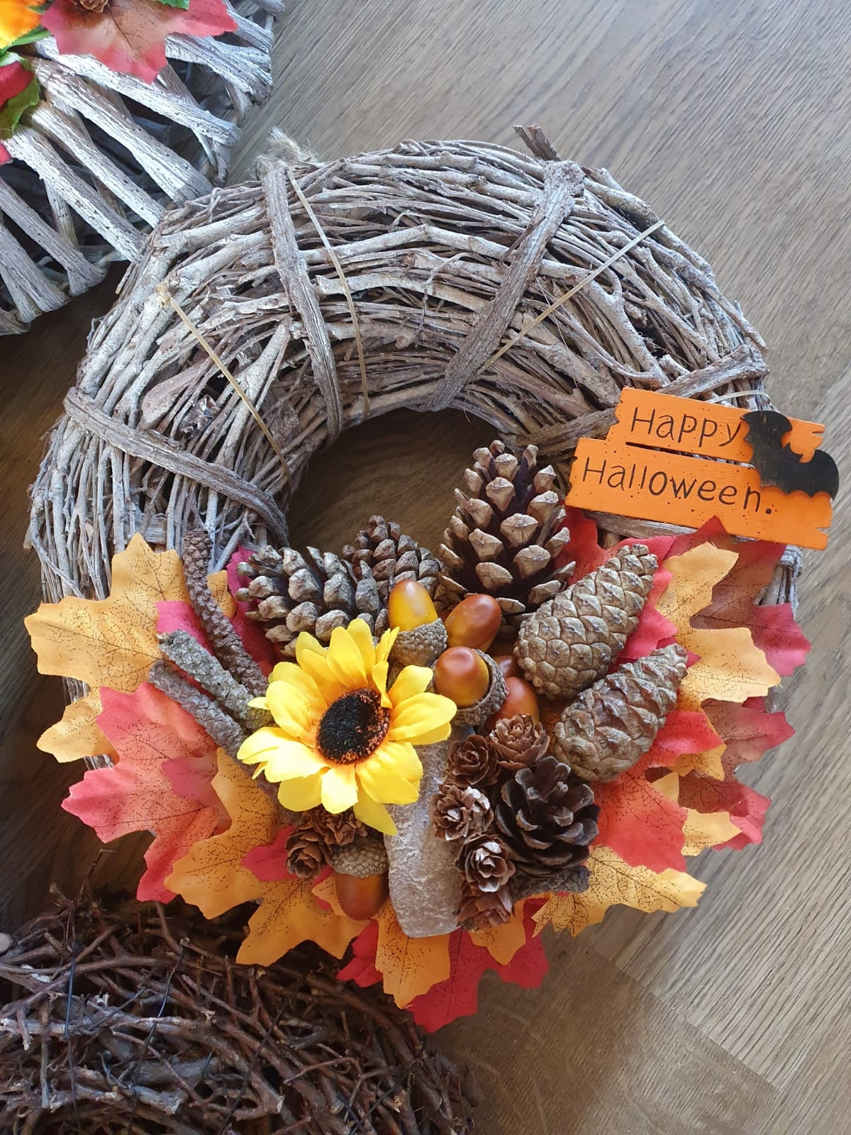 Wicker Halloween Wreath