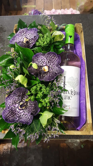 Wine Flower Crate