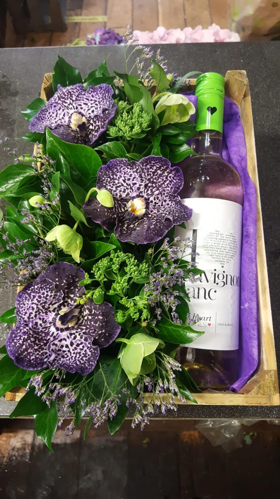 Wine Flower Crate