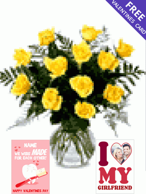 Dozen Yellow Roses