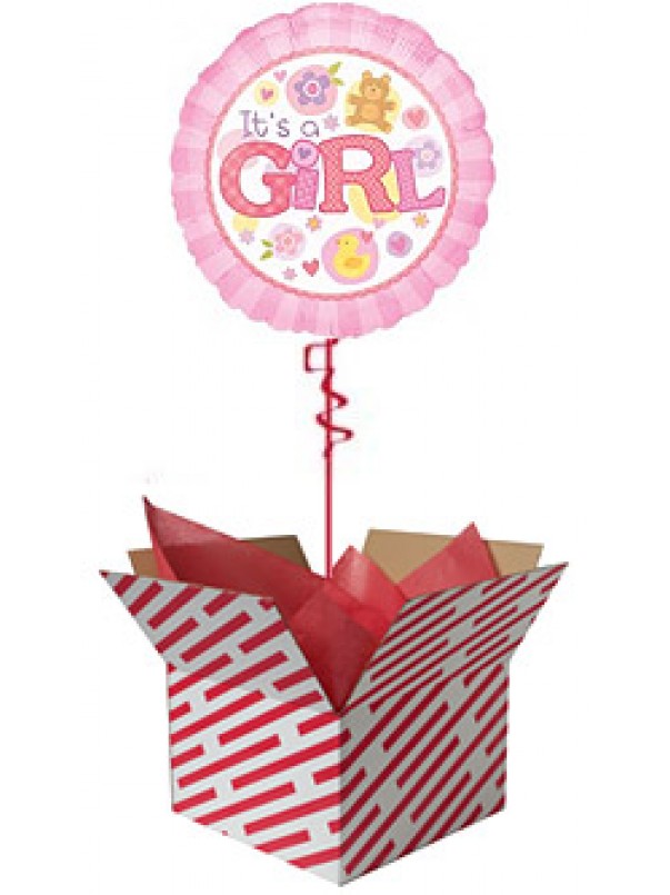  It's A Girl Balloon Gift
