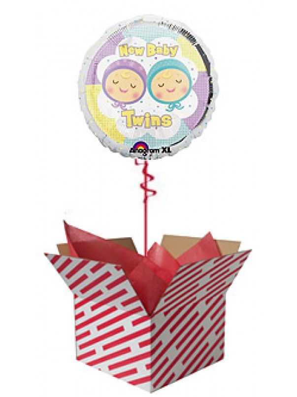 New Baby Twins Balloon Gift